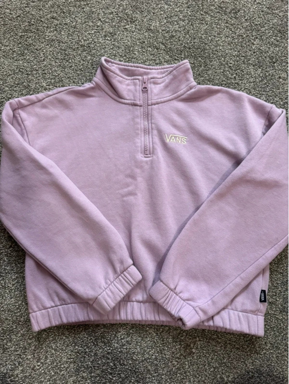 Girl’s Vans light purple 1/4 zip sweatshirt Medium